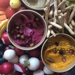 Houmous à la betterave par Csibon pour un plateau gourmand